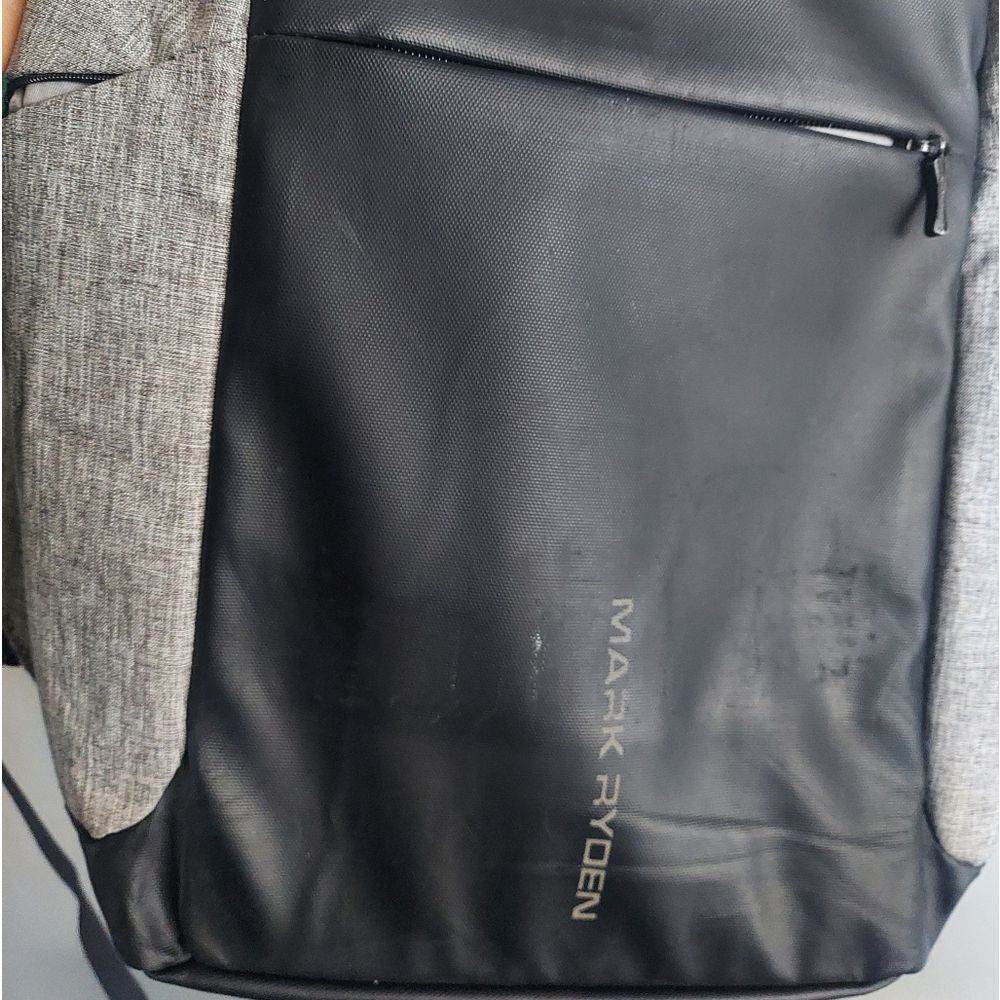 Mark Ryden Backpack Laptop Bag w/USB Port Black/Gray - Picture 7 of 7